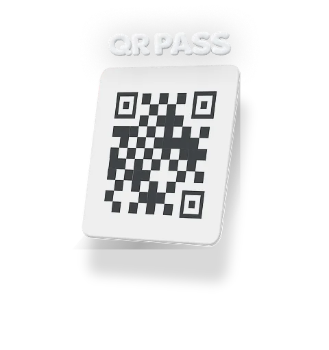 Entering a store with QR PASS
