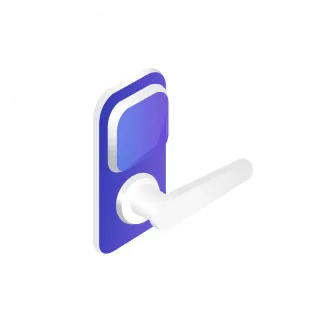 An IoT door lock used as an access lock